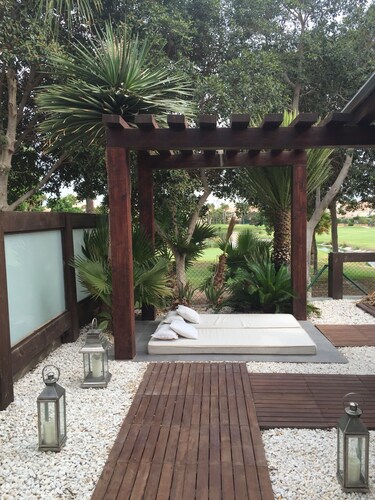 Luxury modern bungalow with pool superb location for golf and beach holidays