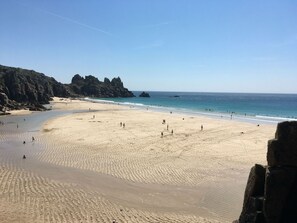 Beach - Self Catering Rural Farm Cottage + Heated Pool Cornwall  (Launceston)