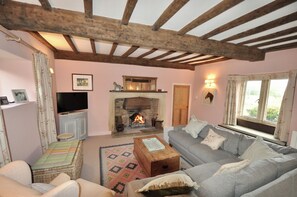 Smart-TV, Kamin, DVD-Player, Tischtennisplatte