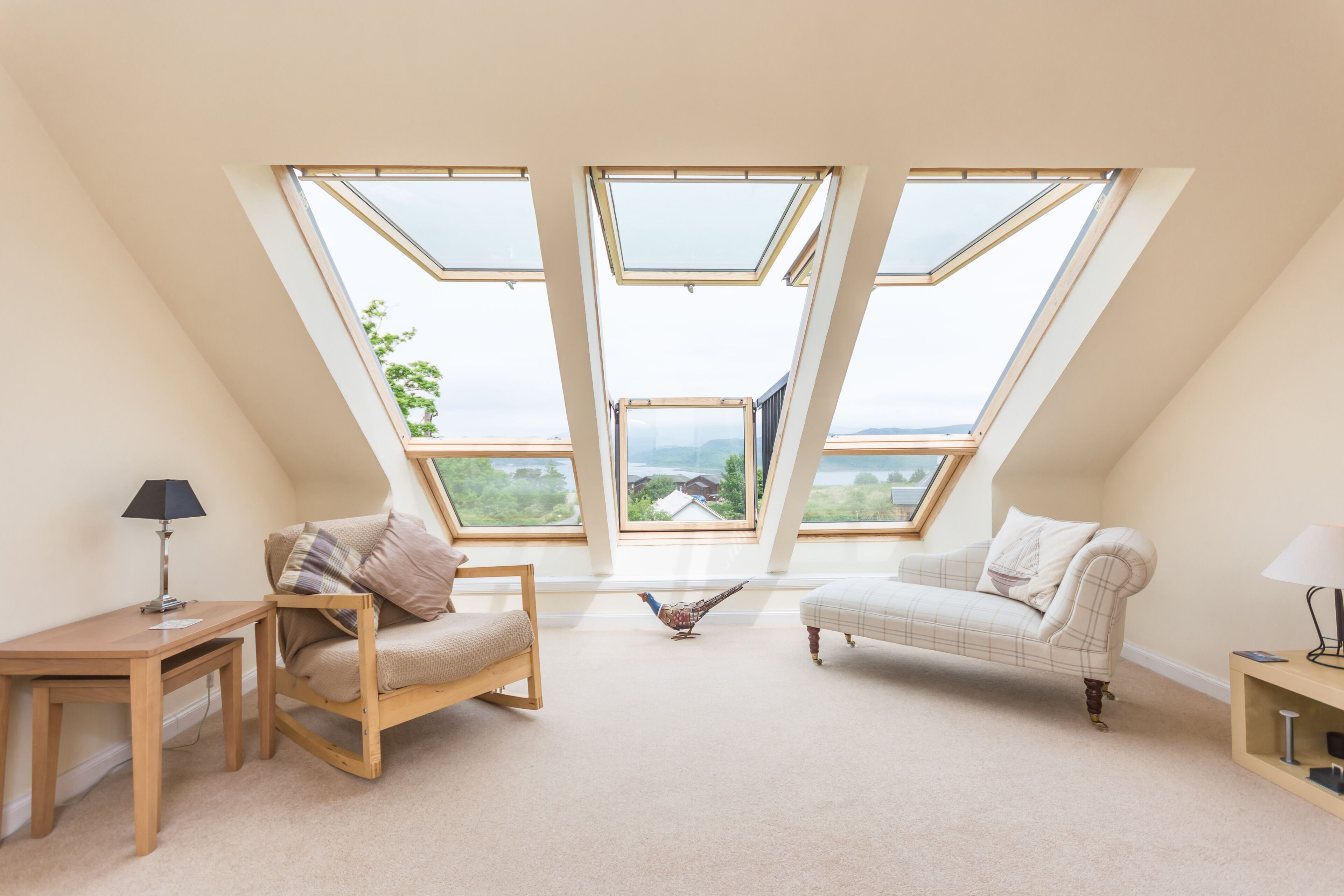 Roof windows giving stunning views  .......