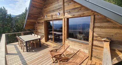 Les Angles: CHALET BOIS FACE AU LAC