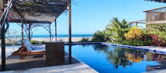 Stunning luxury rental in an idyllic ocean-front setting on Prea beach,