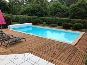 A heated pool
