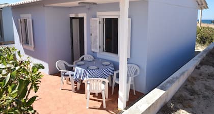 Faro, Algarve, Faro Beach, Beach House littéralement sur les dunes