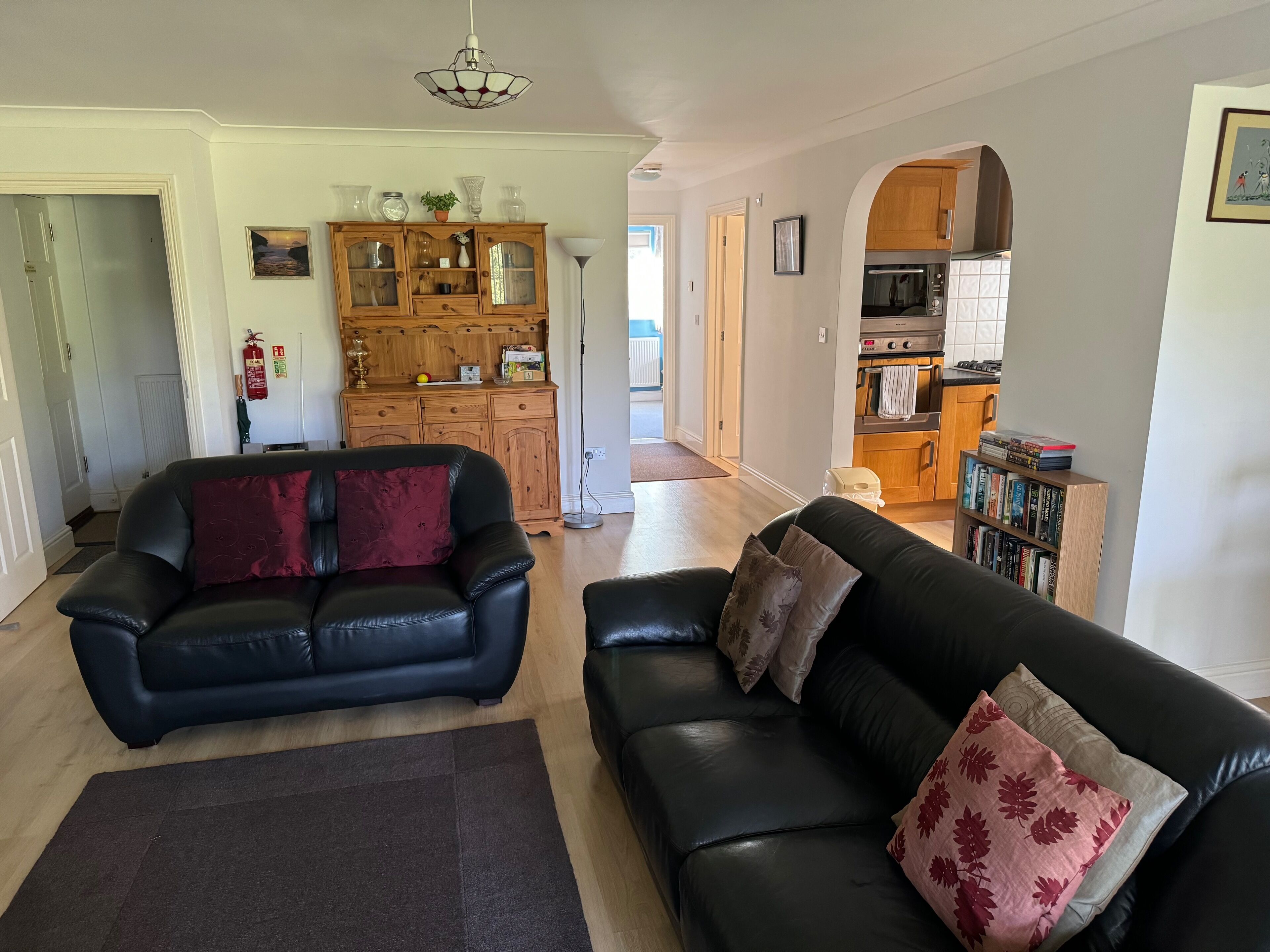 Smart TV, DVD player, books, music library