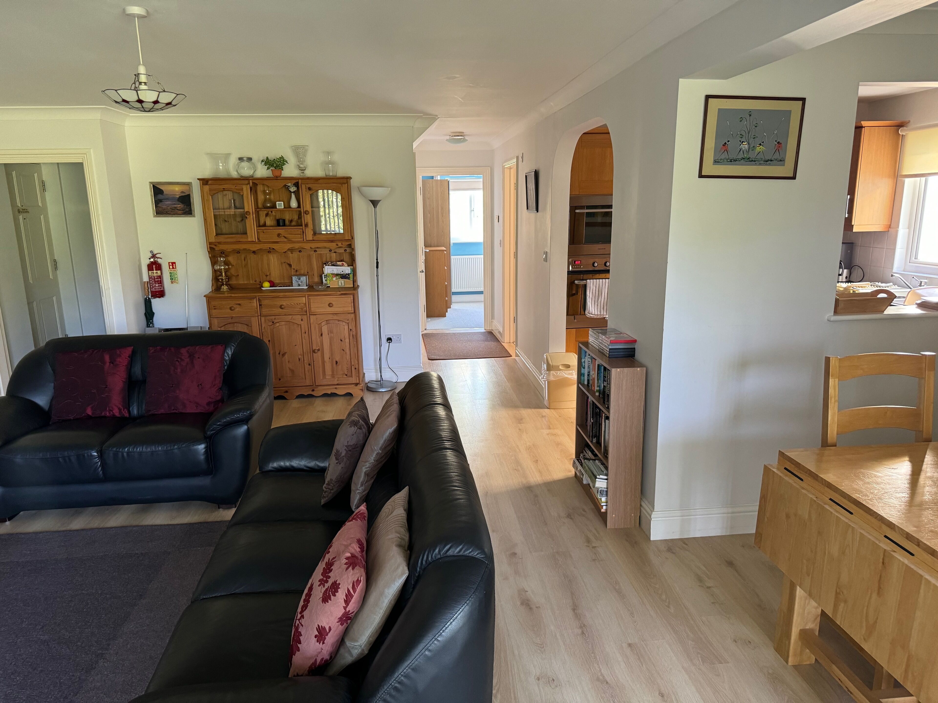 Smart TV, DVD player, books, music library