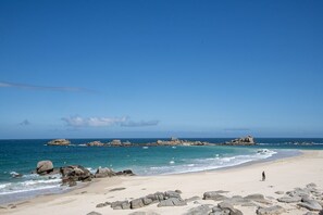 Beach nearby, sun-loungers