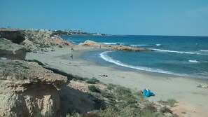 Beach nearby, sun-loungers
