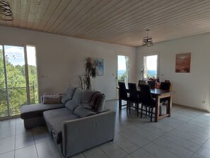 TV, DVD player, books