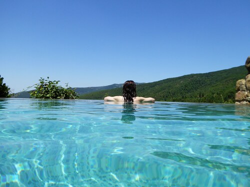 Typical house with private pool and a stunning view