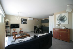 TV, books - Villa with private pool in the countryside near the village (Mazan)