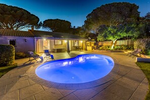 A heated pool