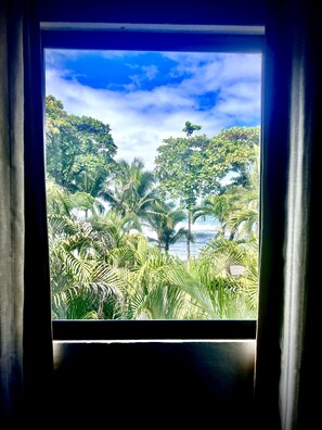 Superior-studiolejlighed - køkken - havudsigt (Beach Front) | Gratis Wi-Fi, sengetøj