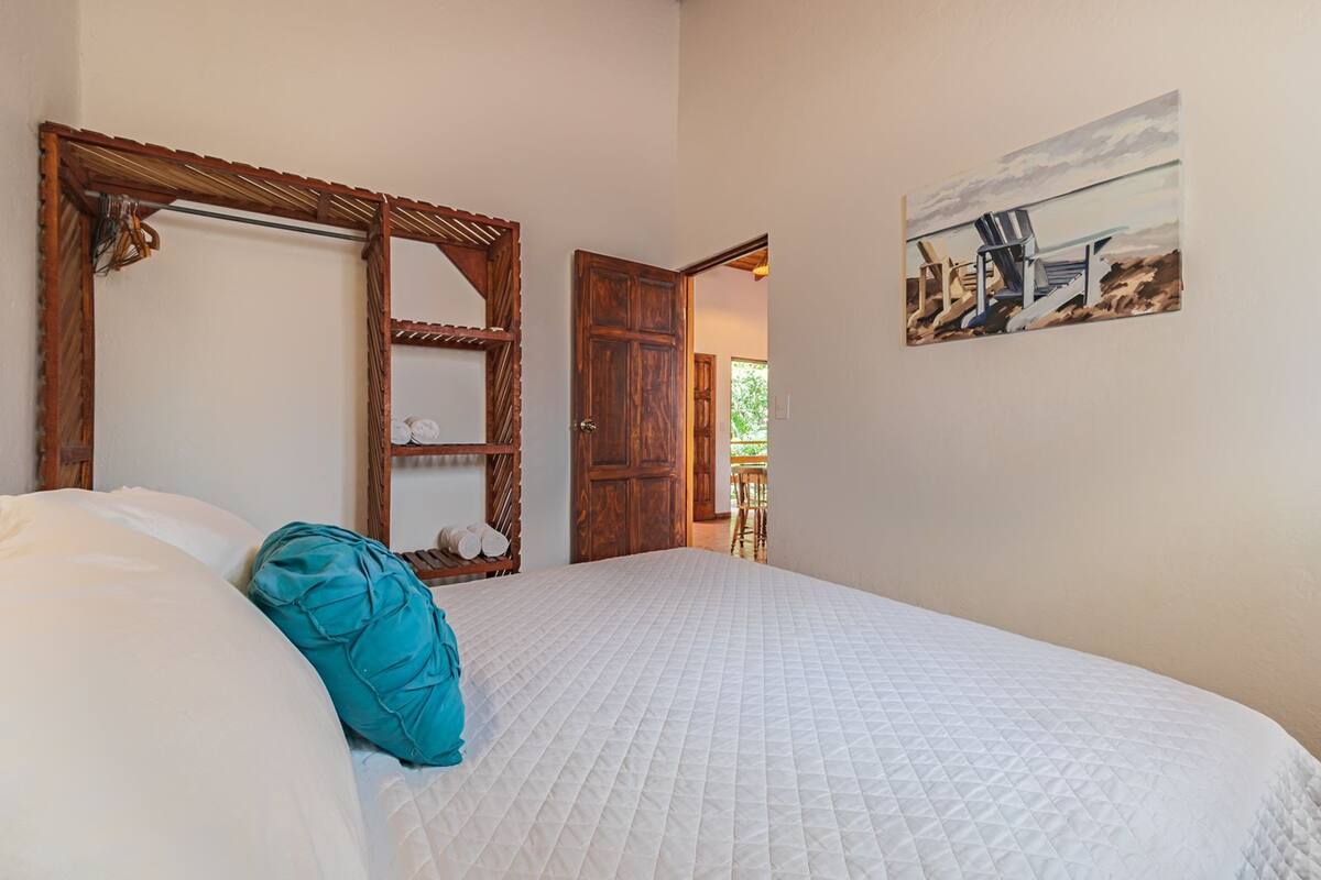 Apartemen, 1 kamar tidur, dapur, menghadap pantai (Apt. 7) | Wi-Fi gratis dan seprai linen