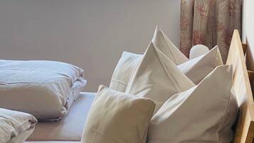 1 bedroom, travel crib, WiFi, bed sheets