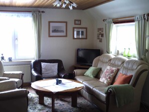 Télévision, cheminée