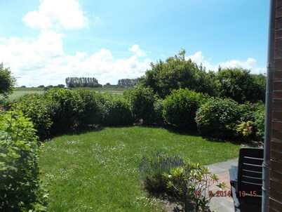 The house is only 200 m away behind the dike