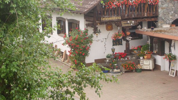 A traditional building with a sign reading "Gasthof Albrechts". - A place in the sun in the Black Forest, for hiking, relaxing and enjoying (Ühlingen- Birkendorf)