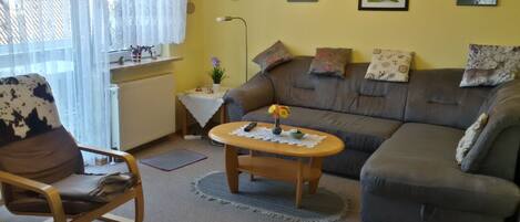 Smart TV, DVD player, livros