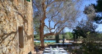 Maison de campagne rénovée avec piscine sécurisée pour les enfants et terrain de sport