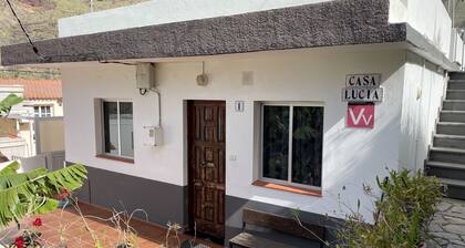 Small house in a village, with a front yard, set back from the main street, with Wi-Fi