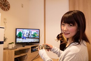 Private Vacation Home | Living area | Flat-screen TV, DVD player - Balcony (Osaka)
