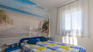 2 bedrooms, in-room safe, iron/ironing board, travel crib