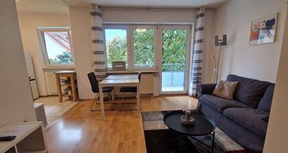 Quiet one-room apartment with equipped kitchen and shower room - with balcony