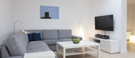 Télévision, lecteur de DVD, livres, chaîne hi-fi