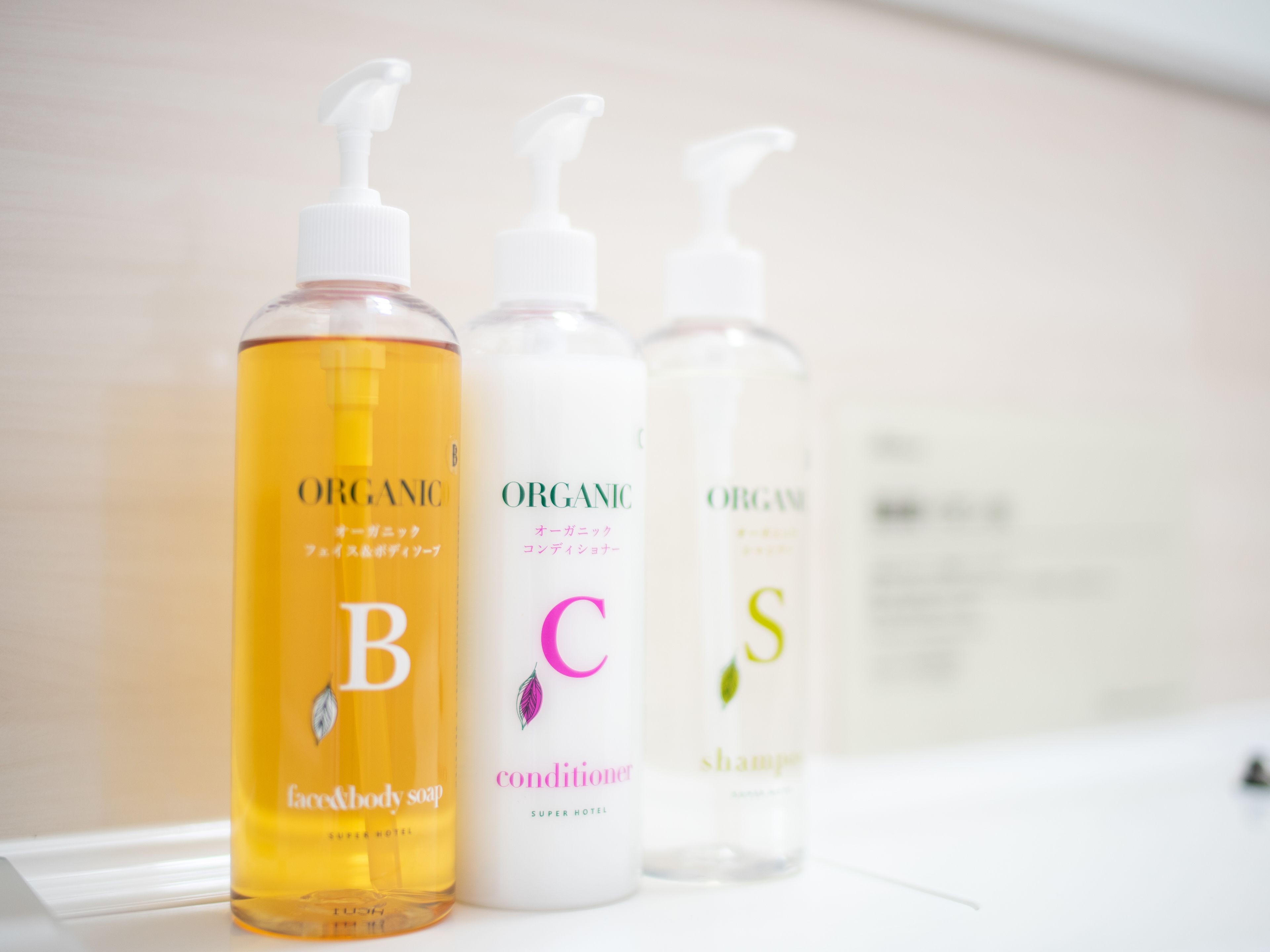 combined shower/bathtub, free toiletries, hair dryer, slippers