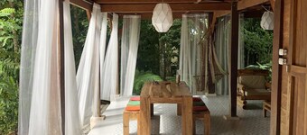 The house is in the middle of Jungle but also 5 minutes walk from the beach