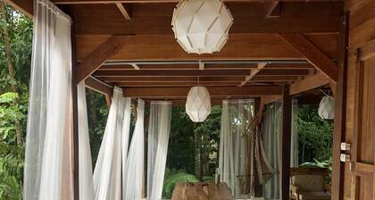 The house is in the middle of Jungle but also 5 minutes walk from the beach