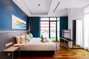 SAVV Premier | 1 ห้องนอน, มินิบาร์, ตู้นิรภัยในห้องพัก, ผ้าม่านกันแสง