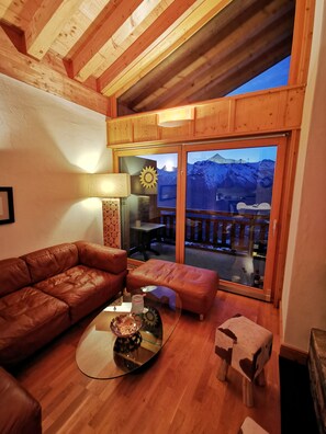 Smart TV, fireplace, DVD player, books