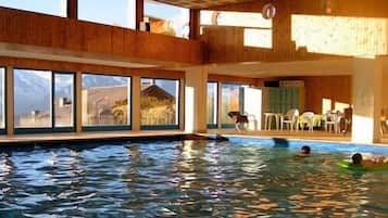 Indoor pool, a heated pool