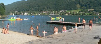 Apartment on Lake Ossiach, free entry to the lido, apartment for