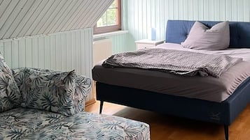 4 slaapkamers, een kluis op de kamer, een strijkplank/strijkijzer