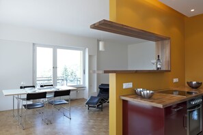 Dining - stylish, sunny, and quiet penthouse with a dream view - relax and enjoy (Meran)