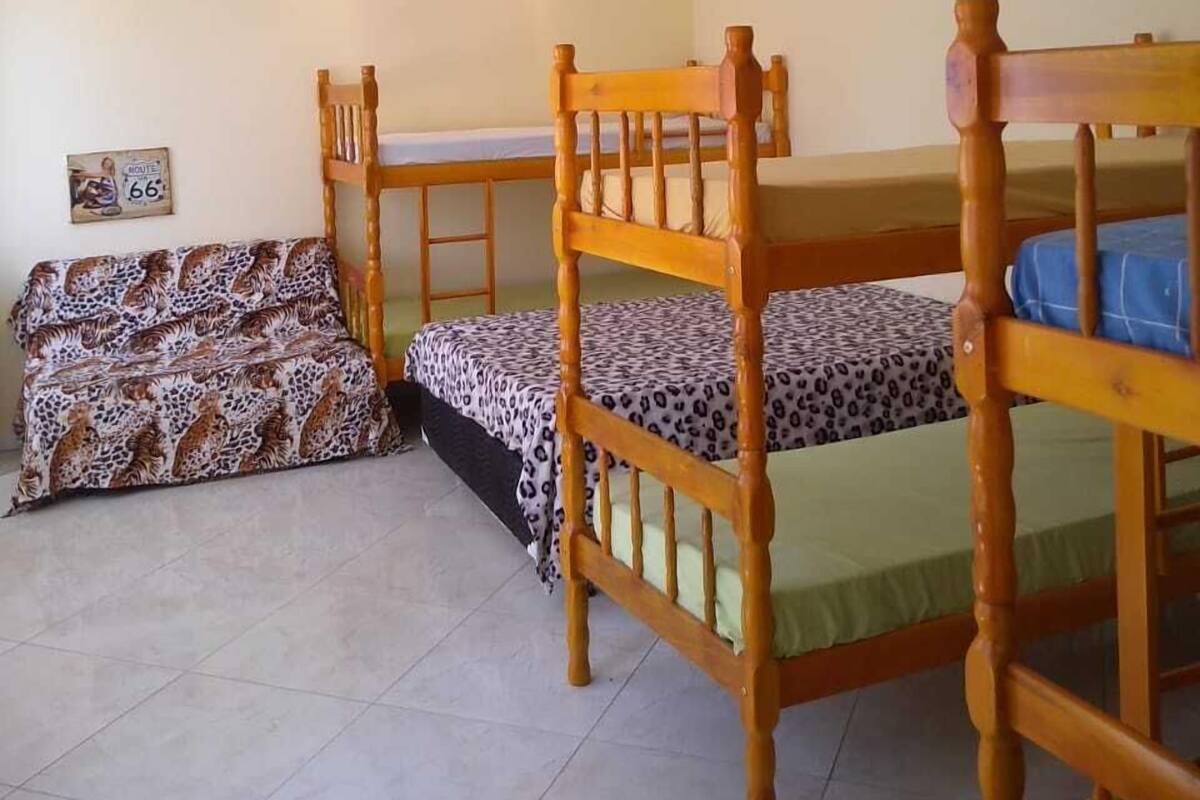 Blackout curtains, iron/ironing board, bed sheets