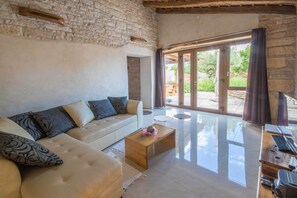 TV, fireplace, foosball, books - Fully fenced, private pool, completely air-conditioned, pet friendly (Pazin)