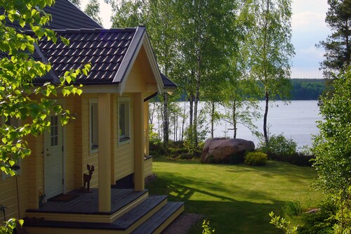 Idylle am See, Luxus-Ausstattung- Sauna, Boot, Kanu , WLAN, 3 Schlafz.