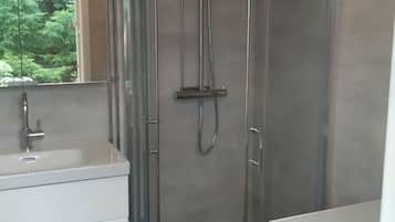 Shower, hair dryer