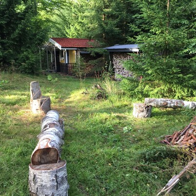 Cottage on the lake with boat, fiber optic internet, satellite TV, dishwasher, oven...