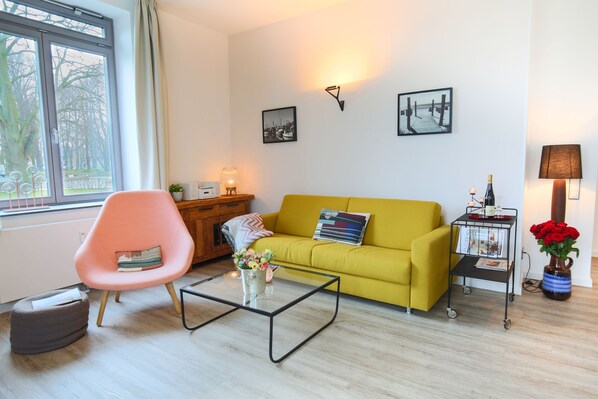 TV, books, stereo