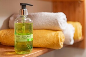 Shower, hair dryer, towels - Vacation apartment 3 - House Wiesenttal (Waischenfeld)