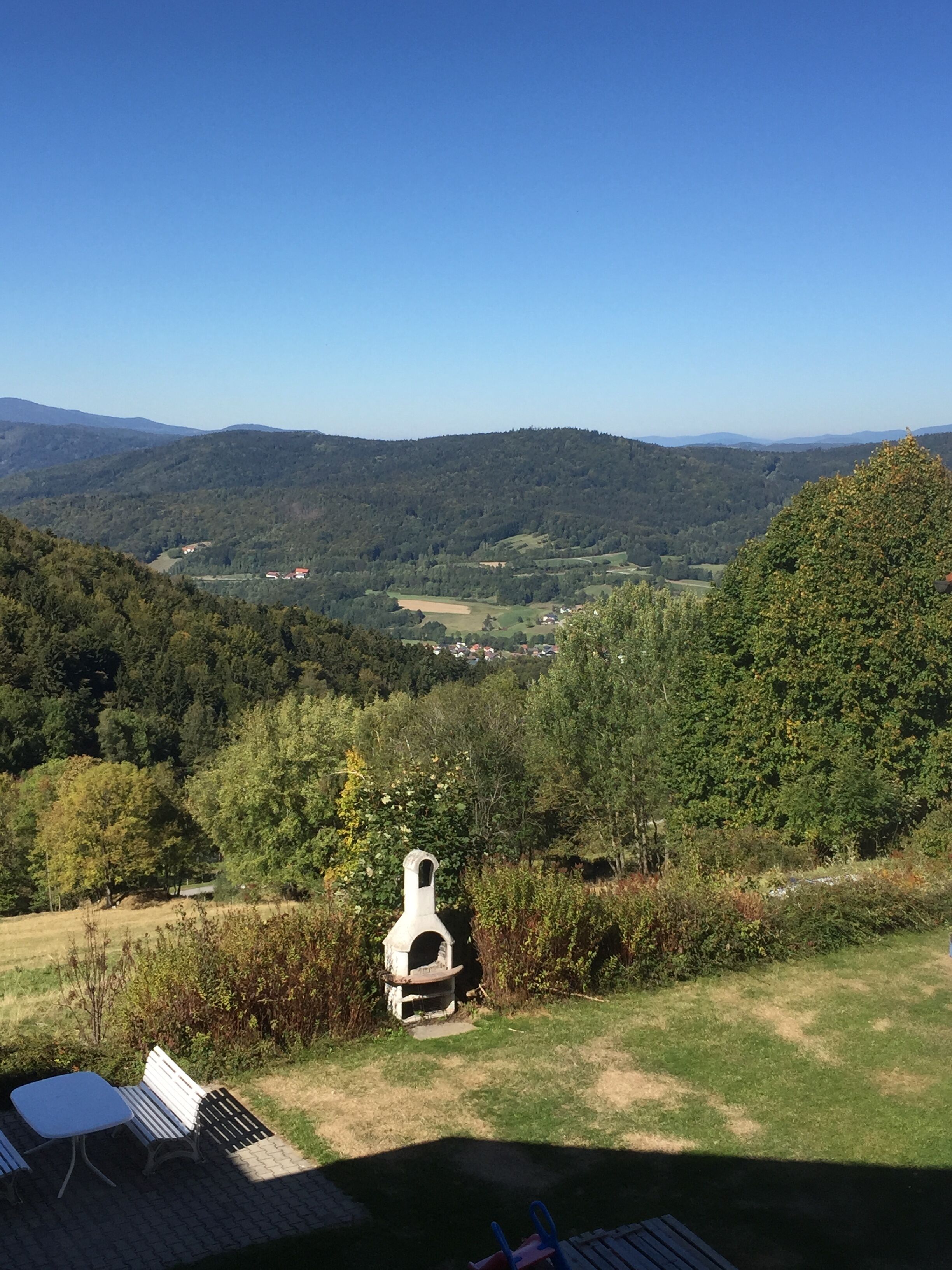 Blick vom Balkon