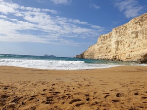 Beach nearby, sun-loungers
