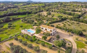 Exterior - Finca Son Puca - fenced in pool (Petra)