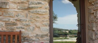 Rustic stone house in Romagna with panoramic terrace and free Wi-Fi