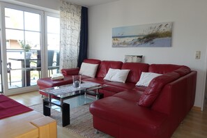 Smart TV, DVD player, books, music library